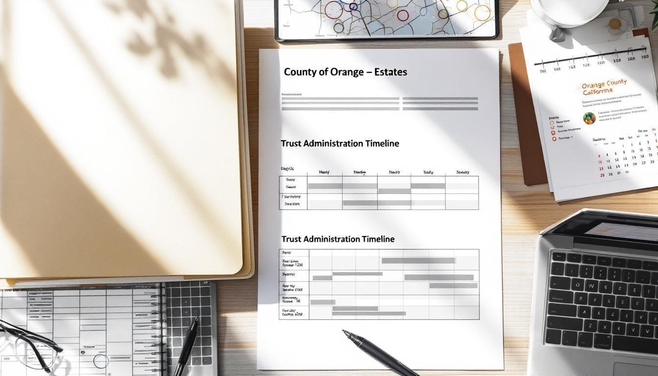 Planning a Smooth Trust Administration Timeline for Orange County, California Estates