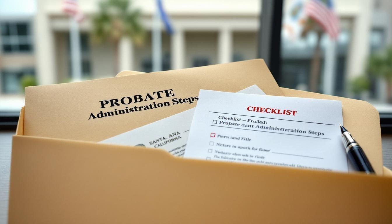 Probate Administration Steps: From Filing to Distribution in Santa Ana, California