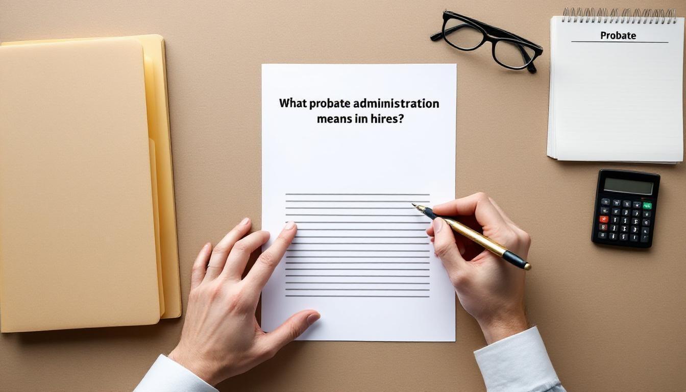 What probate administration explained means for heirs