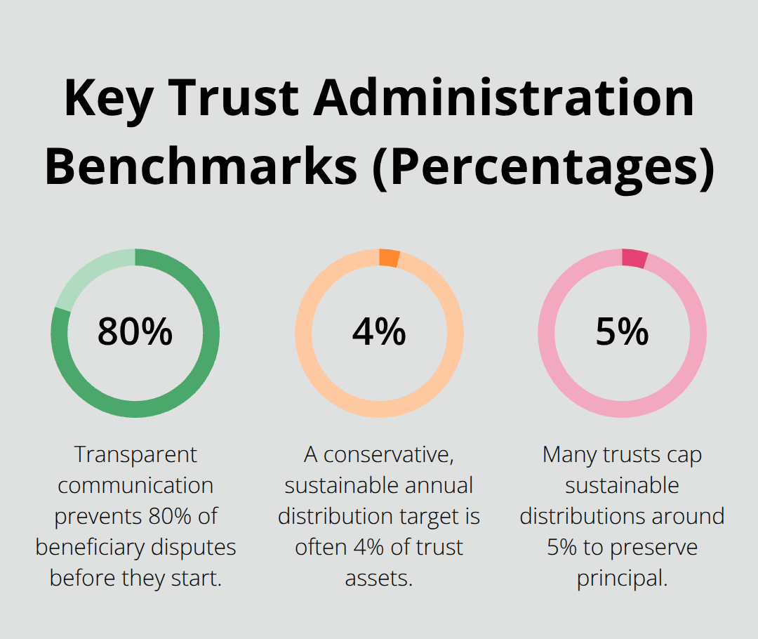 Percentage highlights for dispute prevention and sustainable distributions. - Discretionary trust administration tips