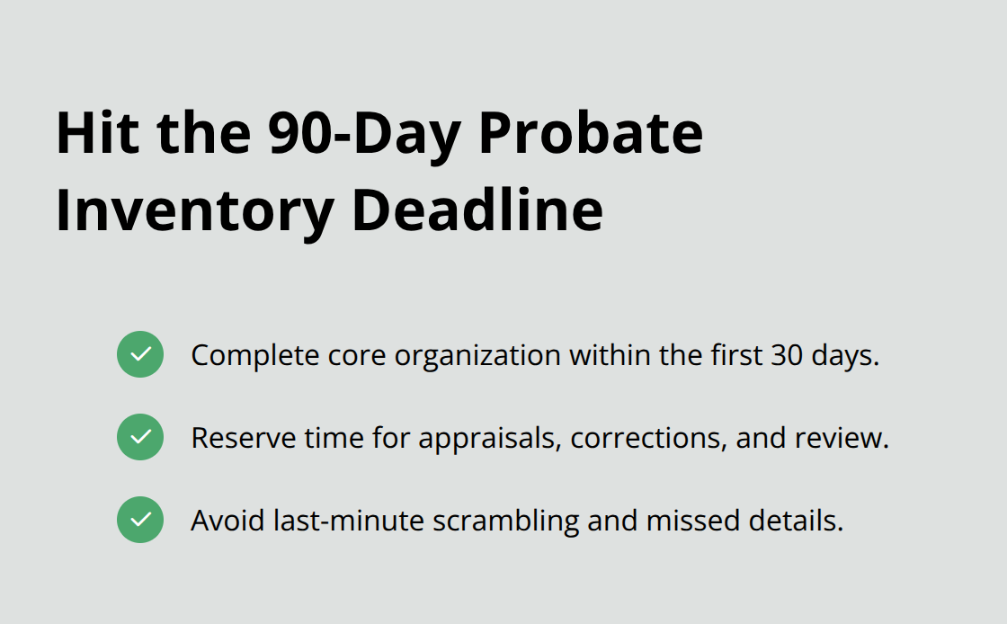Action checklist to finish early and avoid last-minute issues