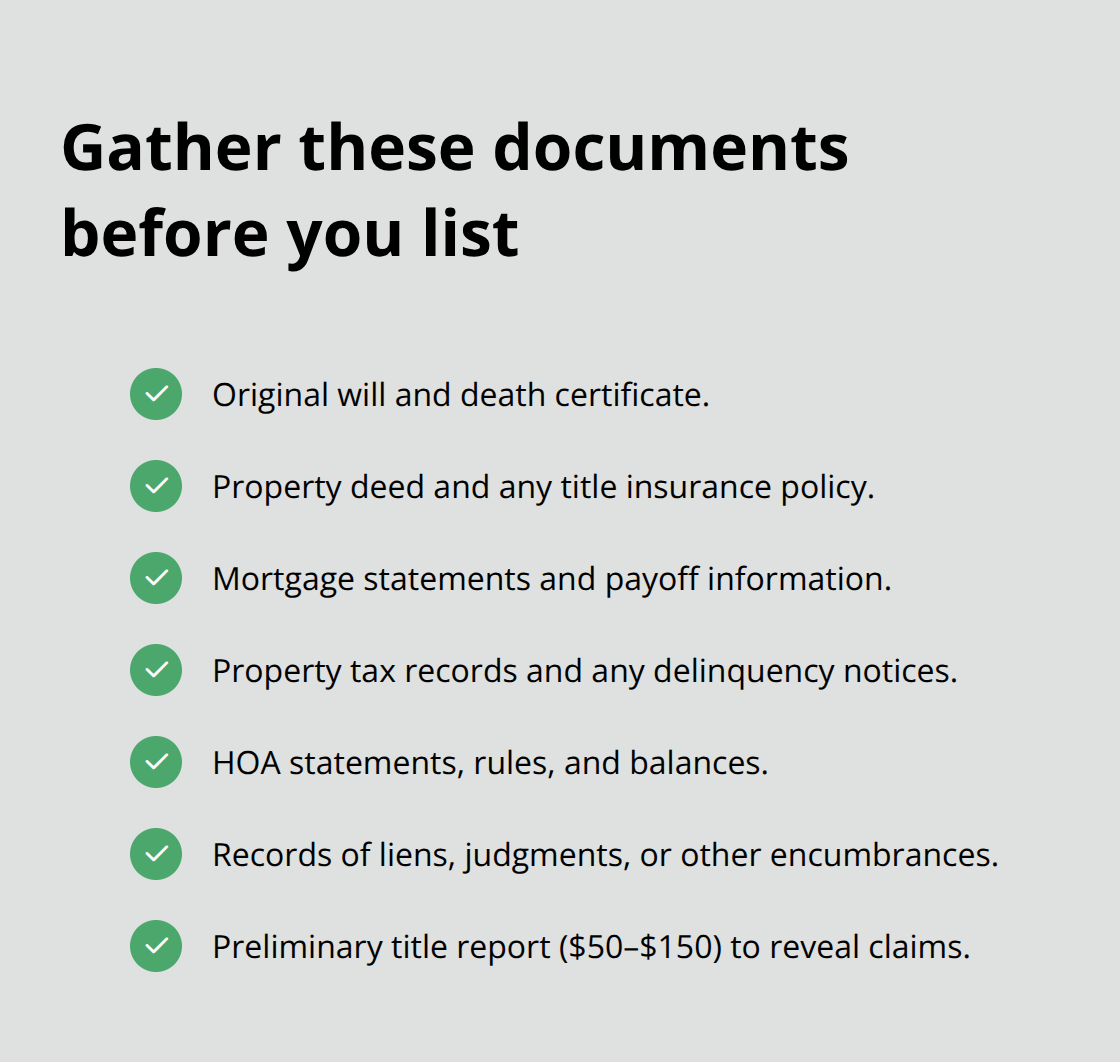 Essential probate and property records to assemble in Southern California - Probate property sale SoCal