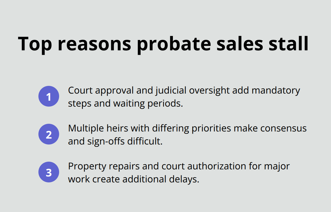 Key reasons probate real estate sales slow down in the U.S.