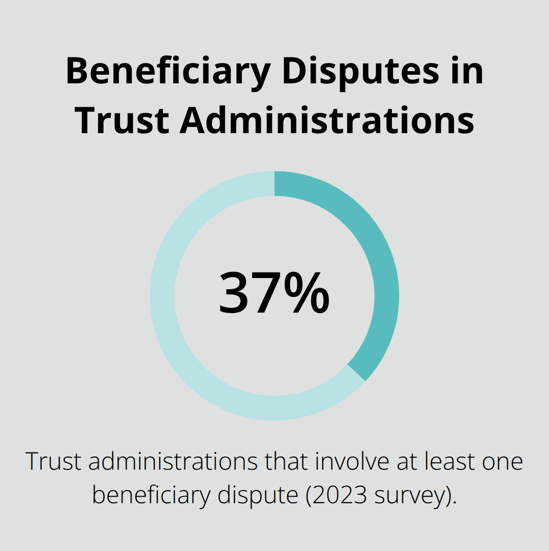 Percentage of trust administrations with at least one beneficiary dispute - best trust administration attorney